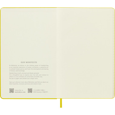 MOLESKINE Notizbuch Color 13x21cm 56598853049 gelb, liniert, 192 Blatt, HC