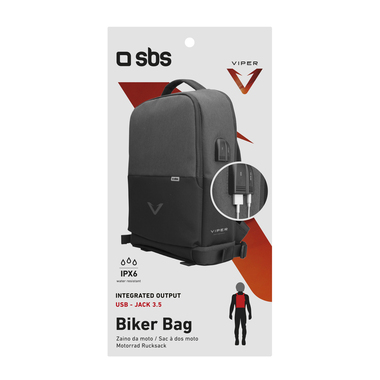 Sac à dos imperméable port pc pour moto