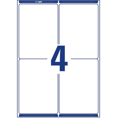 AVERY ZWECKFORM Versandetiketten 99,1x139mm L7169-100 weiss 400 Stk./100 Blatt