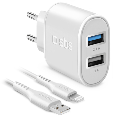 Kit with wall charger and Lightning cable