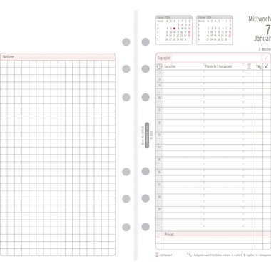 CHRONOPLAN Set annuel plan journ. 2026 50536Z.26 1J/1P Midi