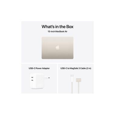 Apple MacBook Air 15" 2025 M4 10C GPU / 16 GB / 512 GB Starlight