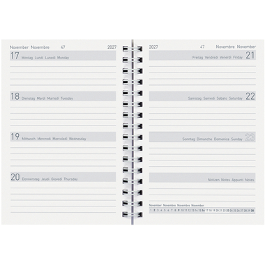 BIELLA TA Memento Wire-O 2027 858678000027U 1W/2S Ersatz ML 10.1x14.2cm