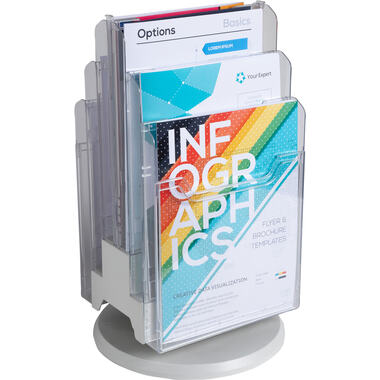 EXACOMPTA Support pivotant de table A4 60558D transparent