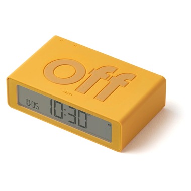 Lexon Digital Alarm Clock Flip Mini Yellow