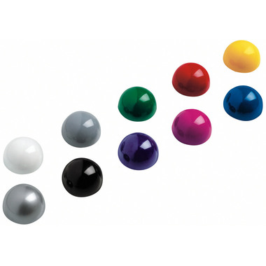 MAUL Kugel-Magnete 30mm 6166095 silber, 0,6kg 10 Stück