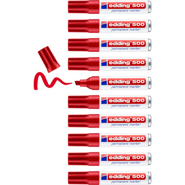 EDDING Permanent Marker 500 2-7mm 500-2 rot
