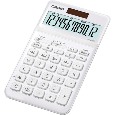 CASIO Calculatrice JW-200SC-WE 12 chiffres blanc