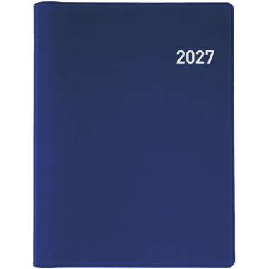 BIELLA Taschenagenda Rex Wire-O 2027 825773050027U 1W/2S blau ML 10.1x14.2cm