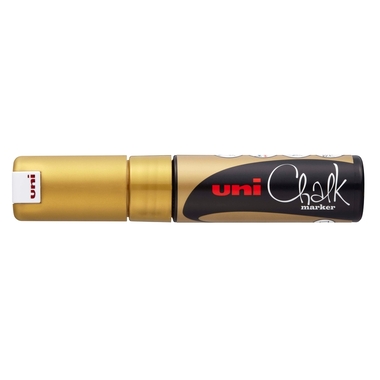 UNI-BALL Chalk Marker 8mm PWE-8K GOLD gold, Keilspitze