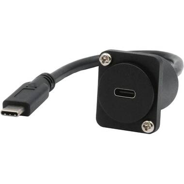 Exsys Adaptateur USB 3.1 Câble de type D Connecteur USB C - Prise USB C