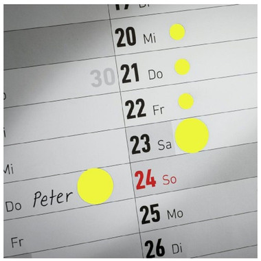 AVERY ZWECKFORM Marqueurs 12mm 3144 jaune 270 pcs.