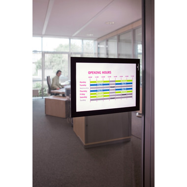 DURABLE Sichtfenster Duraframe 487101 schwarz, selbstklebend 2 Stk.