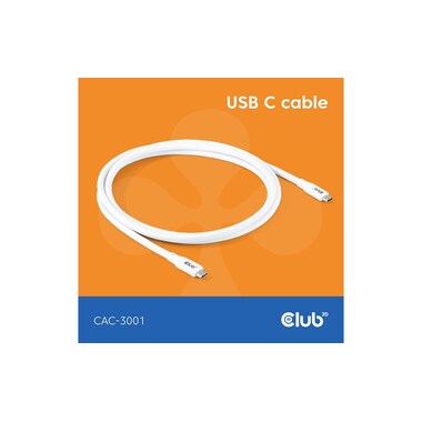 Club 3D Câble USB4 CAC-3001 240 W USB-C - USB-C 2 m