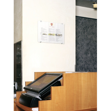 DURABLE Targa p. porte Crystal Sign A3 482619 trasparente,acrilico 297x420mm