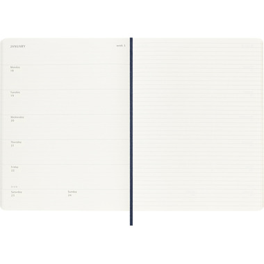 MOLESKINE Agenda Classic X-Large 2027 DSB2012WN4Y27 1S/1P zaffiro SC 19x25cm