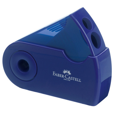 FABER-CASTELL Doppelspitzdose SLEEVE 182701 rot/blau