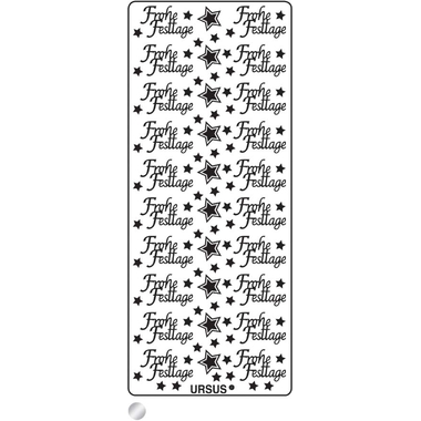 URSUS Creative Sticker 59110060 Sujet 60 argent