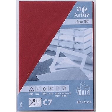 ARTOZ Enveloppes 1001 C7 107134185 100g, bordeaux 5 pcs.