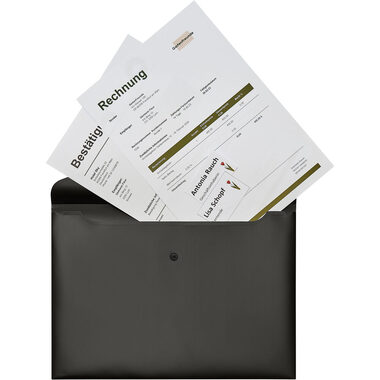 KOLMA Pochette pour documents A4 08.151.07 noir recyclé