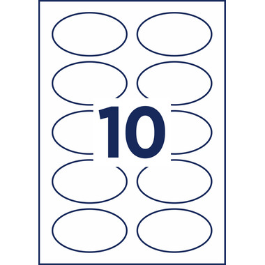 AVERY ZWECKFORM Etichette 85x50mm L4882-20 bianco 20 fogli/200 pezzi