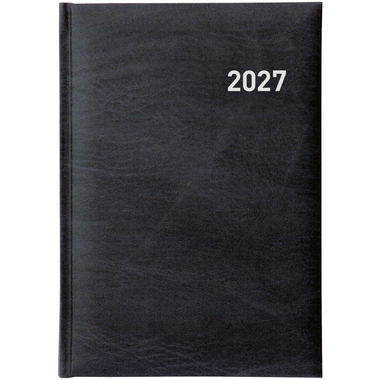 BIELLA Geschäftsagenda Executive 2027 806510020027U 1T/1S schwarz ML 14.5x20.5cm