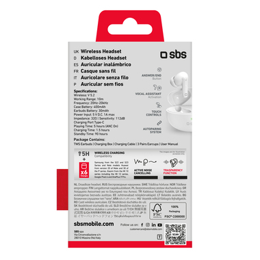 Q-Pro - Auricolari wireless con cancellazione rumore | SBS