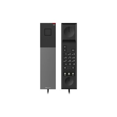 Telefono da tavolo snom HD300A, telefono analogico per hotel nero
