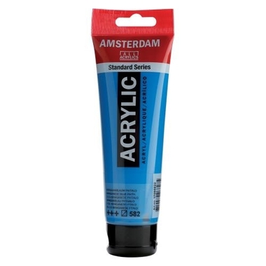 AMSTERDAM Peinture acrylique 120ml 17095822 bleu manganèse 582