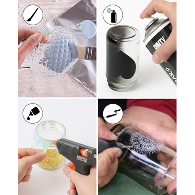 I AM CREATIVE Verre avec fermeture à étrier 5100.09 transparent 8x12cm