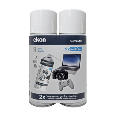 2 canisters compressed air spray for pc and keyboard | Ekon