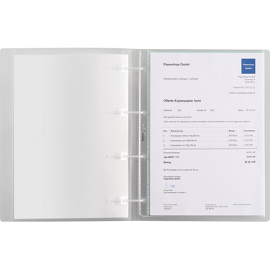 KOLMA Schnellhefter Vario A4 XL 11.009.00 transp.,KolmaFlex 40 Taschen