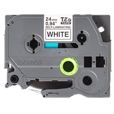 PTOUCH Nastro autolamin. nero/bianco TZE-SL251 PT-D800W/D900W 24mm