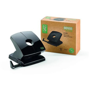 NOVUS Bürolocher B 230 re+new B230 0250637 schwarz 30 Blatt