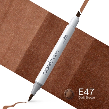 COPIC Marker Ciao 22075244 E47 - Dark Brown