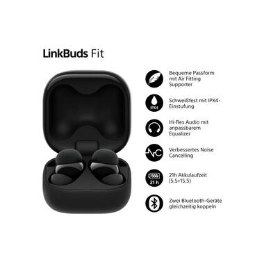 Sony Wireless In-Ear-Kopfhörer LinkBuds Fit Schwarz