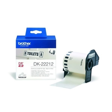 PTOUCH Support pap.cont. 62mmx15.24m DK-22212 QL-500/550 film blanc rouleau