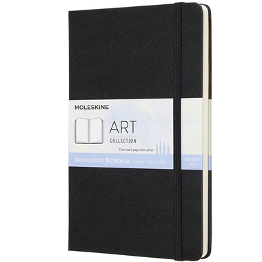 MOLESKINE Aquarell Carnet L/A5 715635 200g, HC, noir