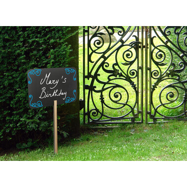SECURIT Targa giardino SILHOUETTE FBS-RECTANGLE nero 73.5x45x0.2cm