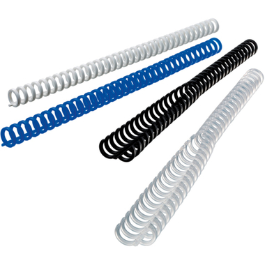 GBC Dorsini rilegafogli 8mm A4 387302E trasp., 34 anelli 50 pezzi