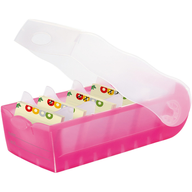 HAN Karteibox Croco A8 998-663 pink 9.7x6.7x19.1cm