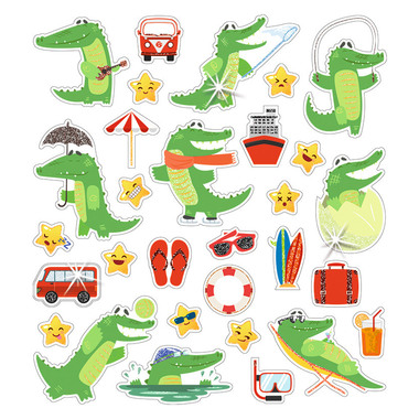 URSUS Glitzer-Sticker FUN Mot. 04 59540004F 156 sticker