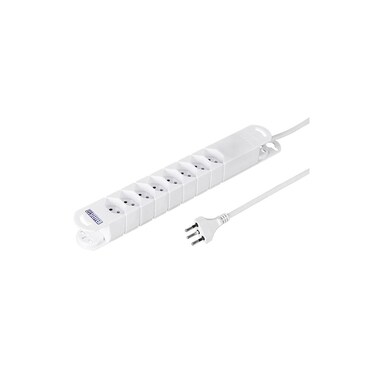 STEFFEN Power Strip Variable 8x T13, 3 m, White
