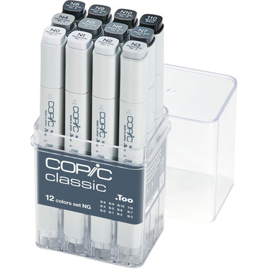 COPIC Marker Classic 20075152 Grau-Set NG, 12 Stück