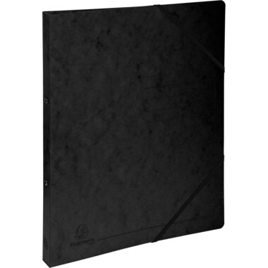 EXACOMPTA Classeur à anneaux 2.0cm 542551E noir, élastique, 2-anneaux A4