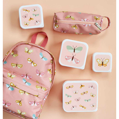 ALLC Lunch & Snackbox Set SBSEBU42 Butterflies