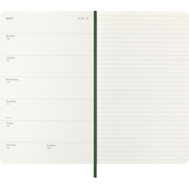 MOLESKINE Agenda Classic Large 2027 DSK1512WN3Y27 1S/1P verde mirto SC 13x21cm