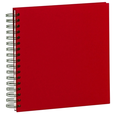 RÖSSLER Fotoalbum 1329452366 23x23cm, rot/off-white