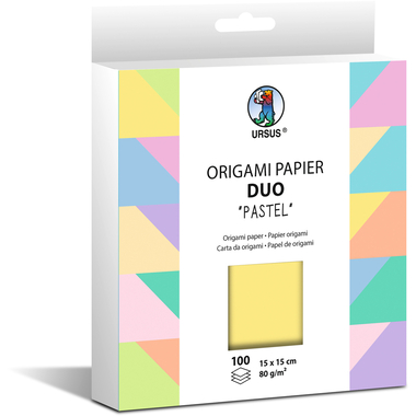 URSUS Dépliants Duo 15x15cm 22885599F pastel 100 feuilles
