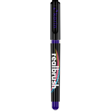 KARIN Real Brush Pen 0.4mm 33Z2735 Pigment, bleu violet